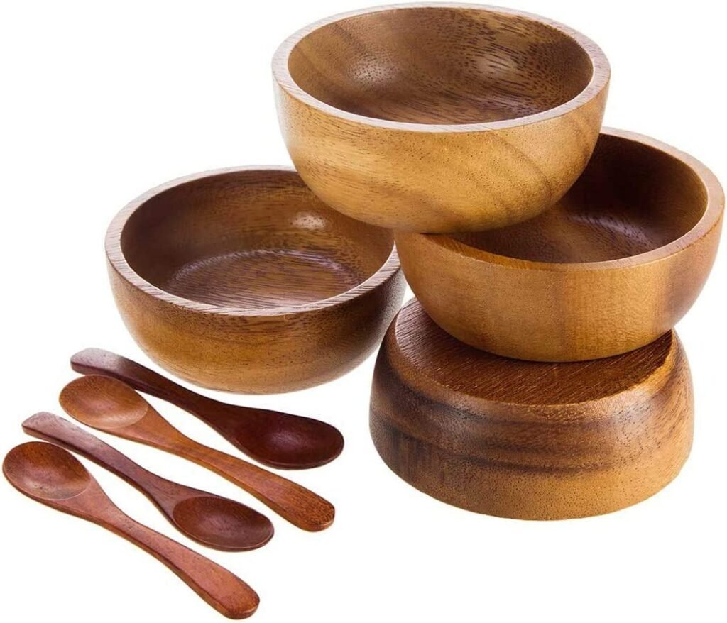 wooden bowl set